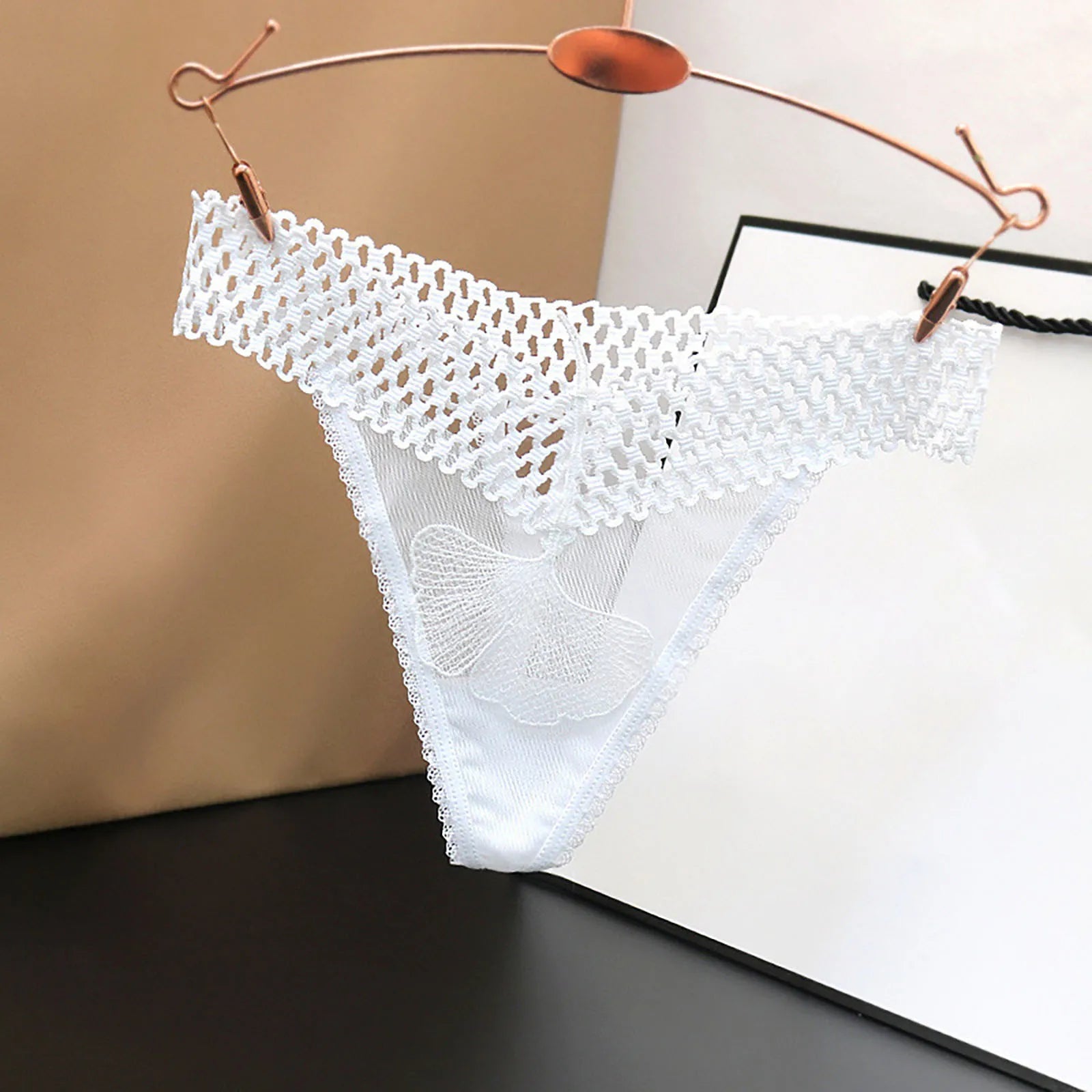 Seamless Adjustable Sexy Lingerie Panties For Women Plus Size Low Waist Ultra Thin See Through Mesh Thong Underwear