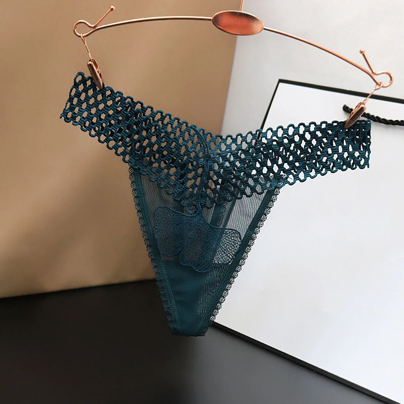 Seamless Adjustable Sexy Lingerie Panties For Women Plus Size Low Waist Ultra Thin See Through Mesh Thong Underwear