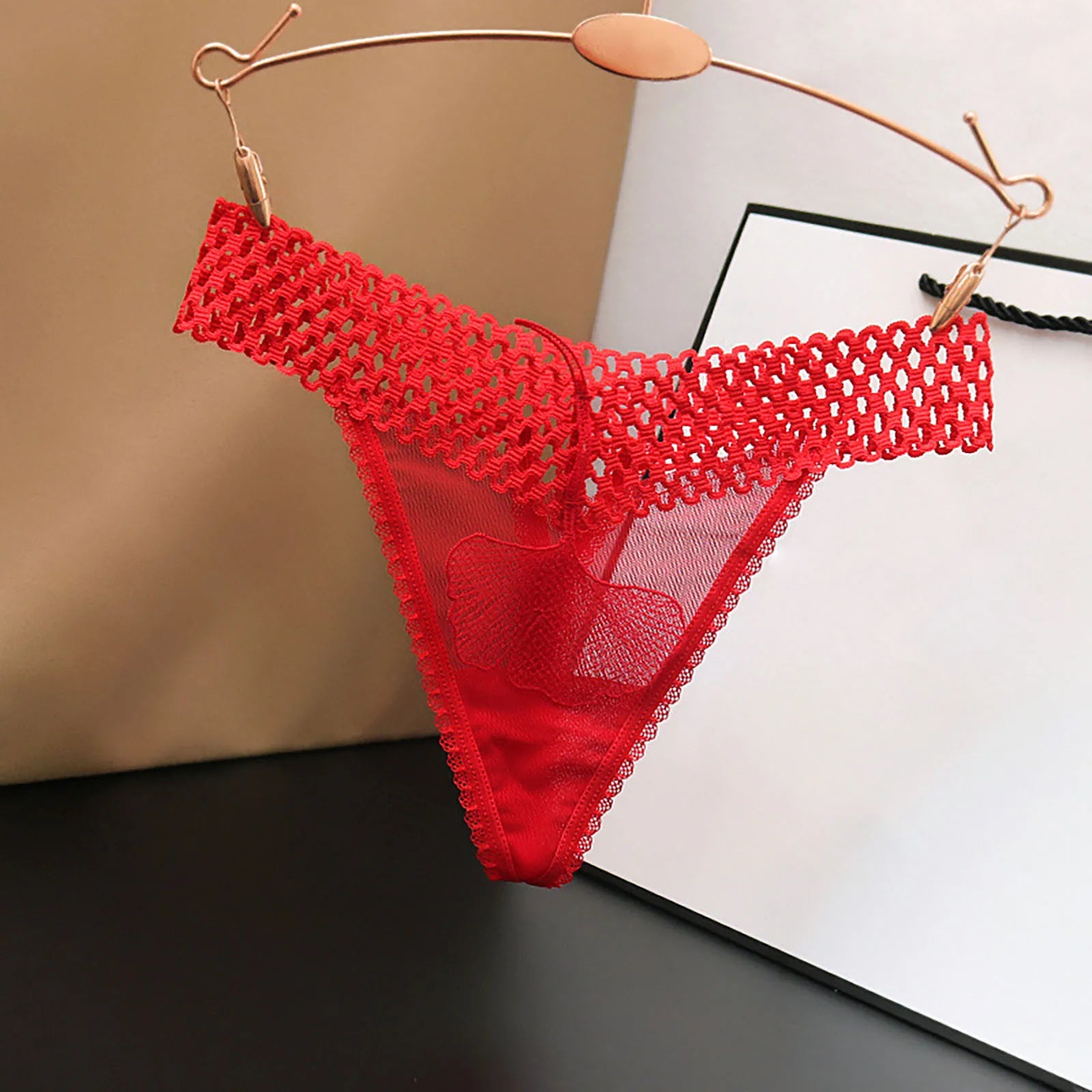 Seamless Adjustable Sexy Lingerie Panties For Women Plus Size Low Waist Ultra Thin See Through Mesh Thong Underwear