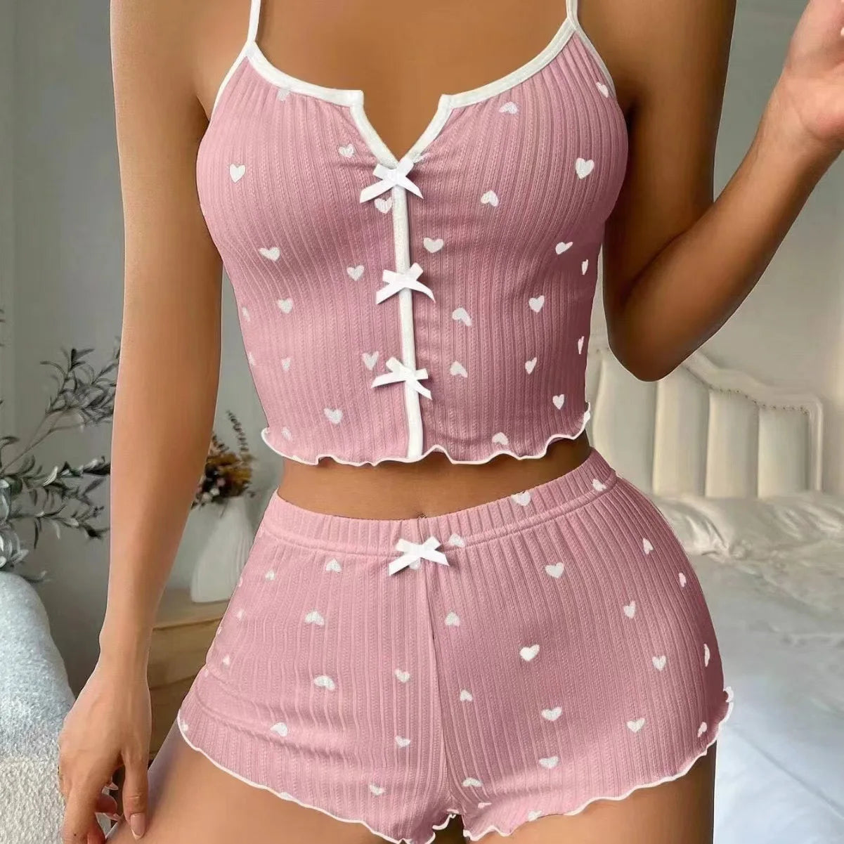 Women's Pajamas Set Pyjamas Femmes Sexy’ Pijama Pajama Set Woman Pyjama Short Femme Summer Sets Sleepwear Shorts Clothes Sleep