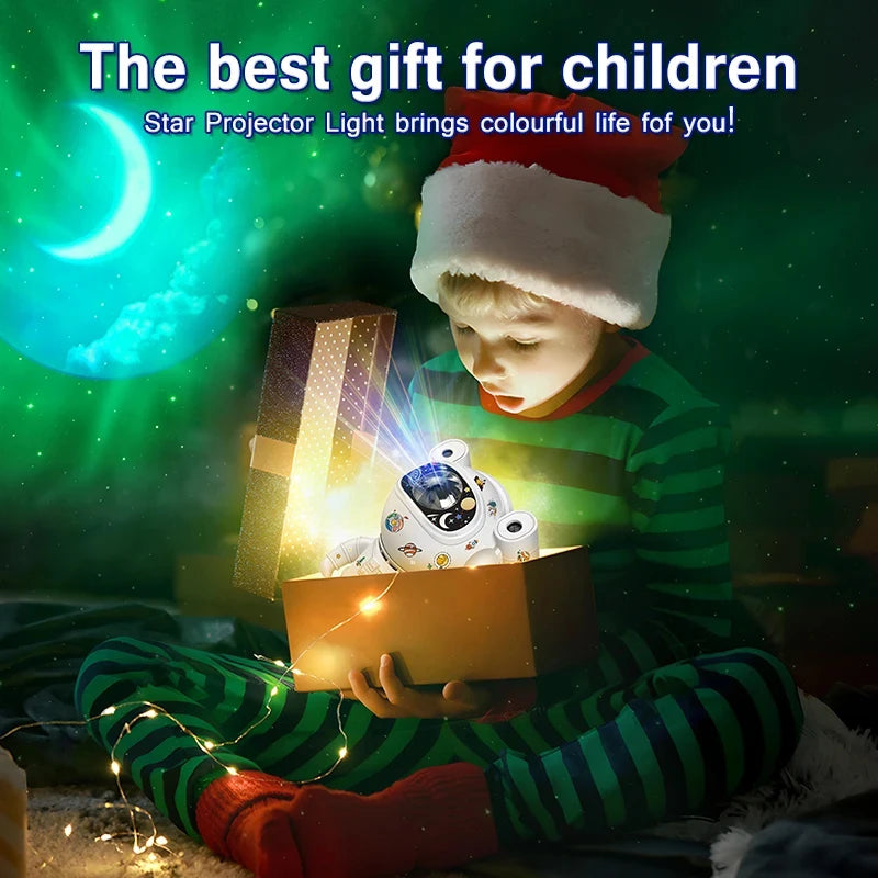 Star DIY Projector Night Light 360 Adjustable Astronaut Nebula Galaxy Lighting for Children Christmas Birthday Gift